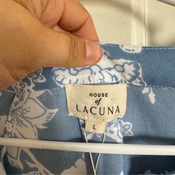 NWT House of Lacuna Tuscany Blur Coconut floral dress size large - Picture 7 of 10